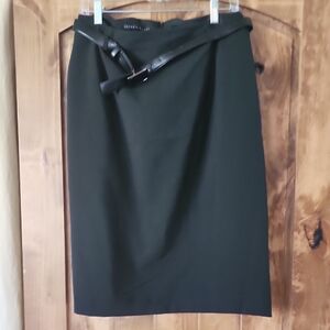 ANTONIO MELANI Black Pencil Skirt Knee-Length Work